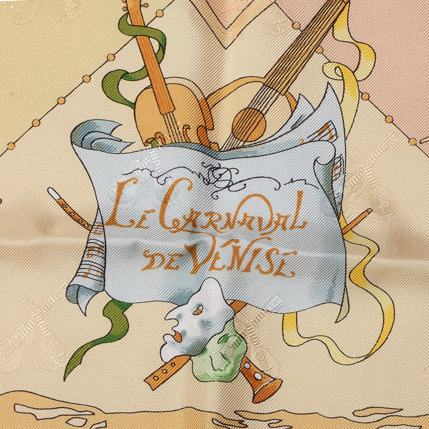 Silk Le Carnaval de Venise Scarf 90