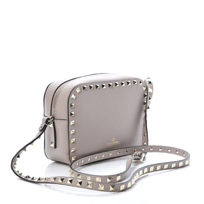 Valentino Garavani Calfskin Rockstud Camera Crossbody Bag Poudre 3 of 9