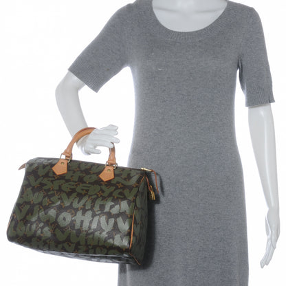 Louis Vuitton Monogram Graffiti Speedy 30 Kaki 2 of 7