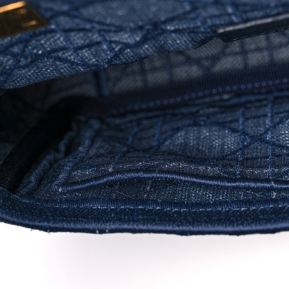 Christian Dior Denim Cannage Small Caro Bag Blue 9 of 12