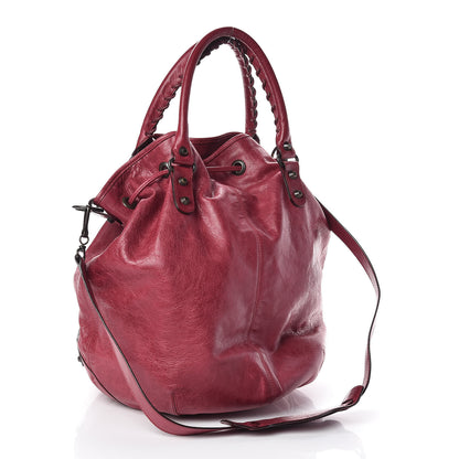 Balenciaga Agneau Classic Hardware Pompon Pourpre 3 of 9