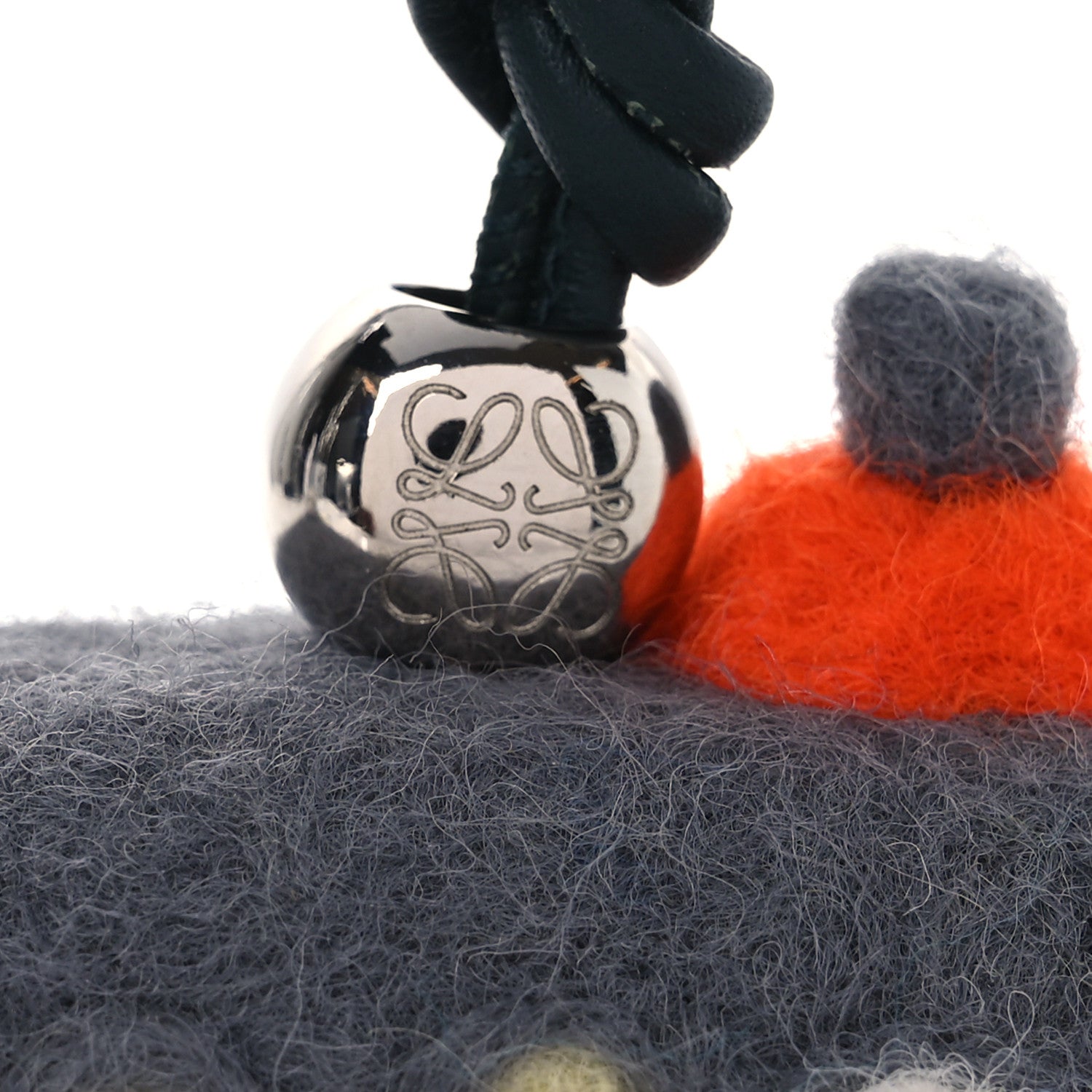 Loewe X SUNA FUJITA Felt Calfskin Submarine Charm Dark Grey 3 of 4