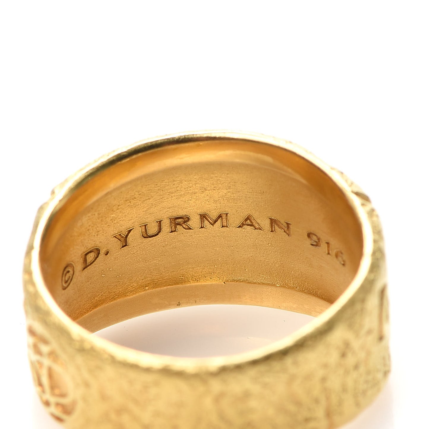 22K Yellow Gold 23.5mm Shipwreck Coin Ring 70 13