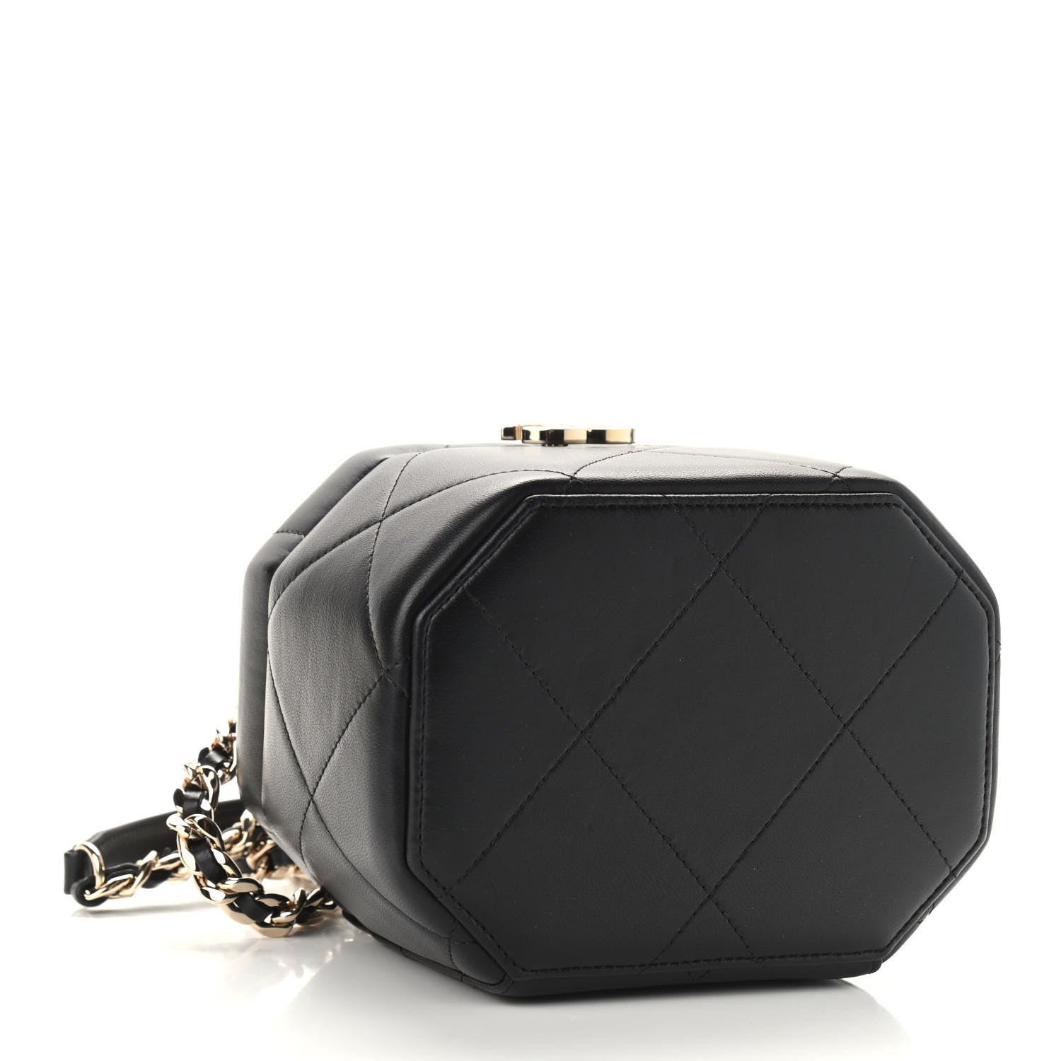 Chanel Lambskin Quilted Vendome Case Black 4 of 9