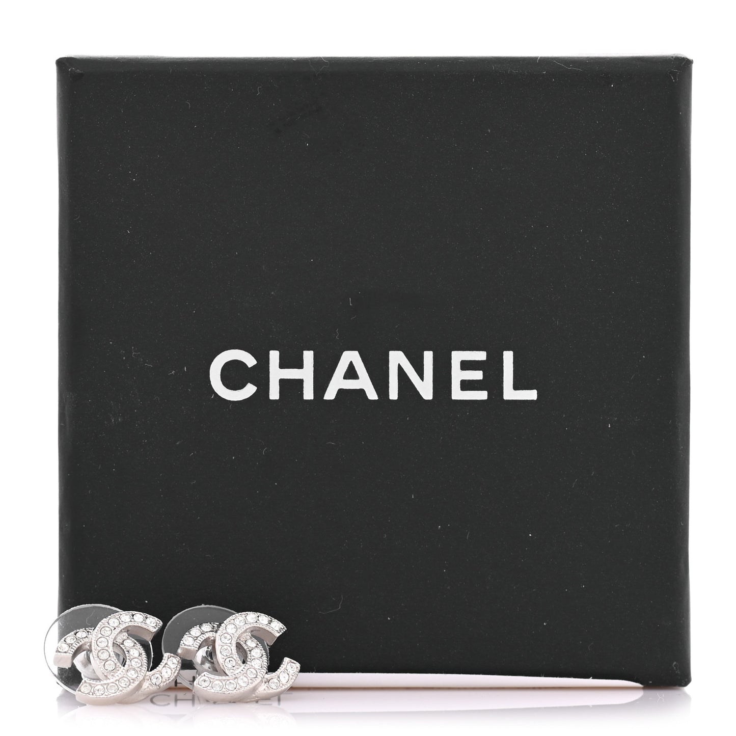 Crystal Timeless CC Earrings Silver