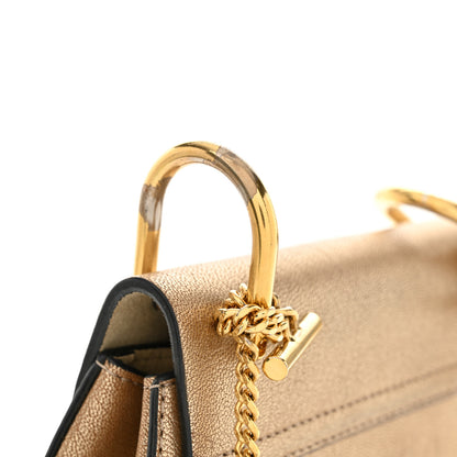 Chloe Metallic Goatskin Mini Drew Shoulder Bag Pale Gold 12 of 12