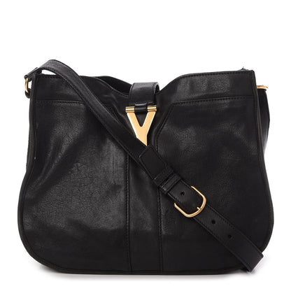 Saint Laurent Sheepskin Medium Chyc Shoulder Bag Black 1 of 15