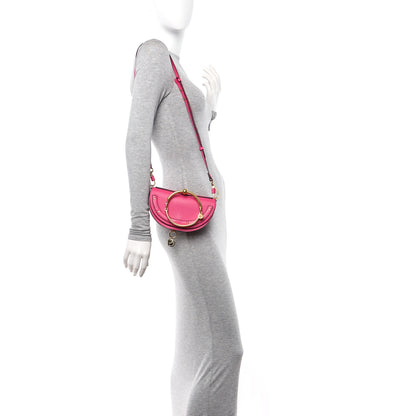 Chloe Calfskin Small Nile Bracelet Minaudiere Bag Fuchsia Rose 2 of 12