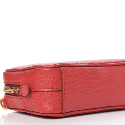 Prada Saffiano Mini Camera Crossbody Bag Rosso 5 of 11