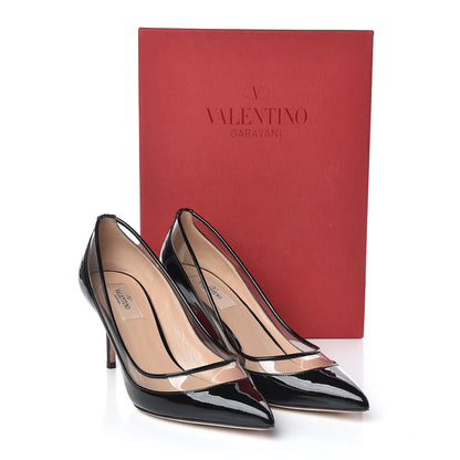 Valentino Garavani Patent PVC Glassglow Pumps 39 Black 12 of 13