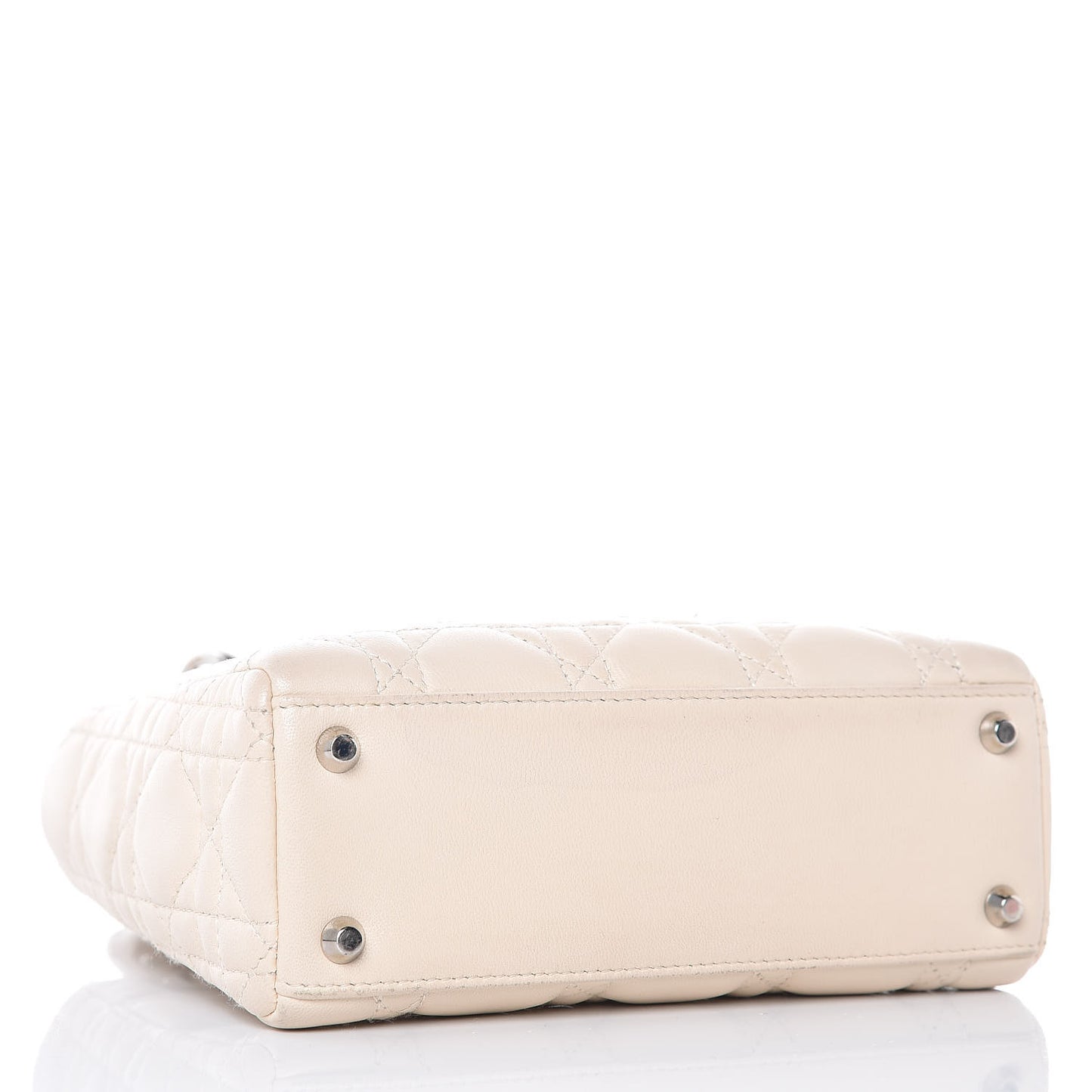 Lambskin Cannage Mini Lady Dior Light Beige