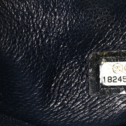 Chanel Caviar Quilted Maxi Double Flap Navy Blue 7 of 14