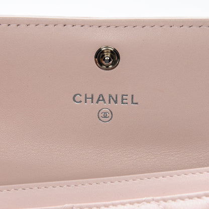 Chanel Lambskin Quilted Boy Card Holder Wallet Light Pink 6 of 8