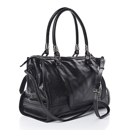 Burberry Calfskin Chain Satchel Black 3 of 14