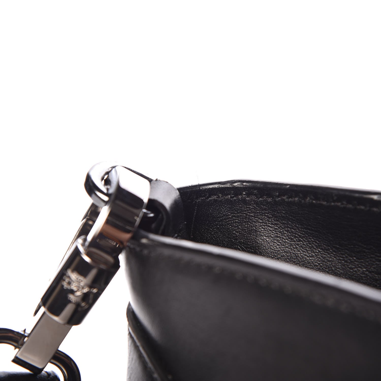 Christian Louboutin Grained Calfskin Spike Small Eloise Tote Black 7 of 10