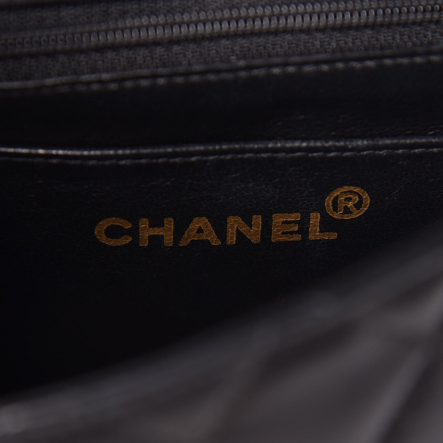 Lambskin Quilted Mini Square Flap Black