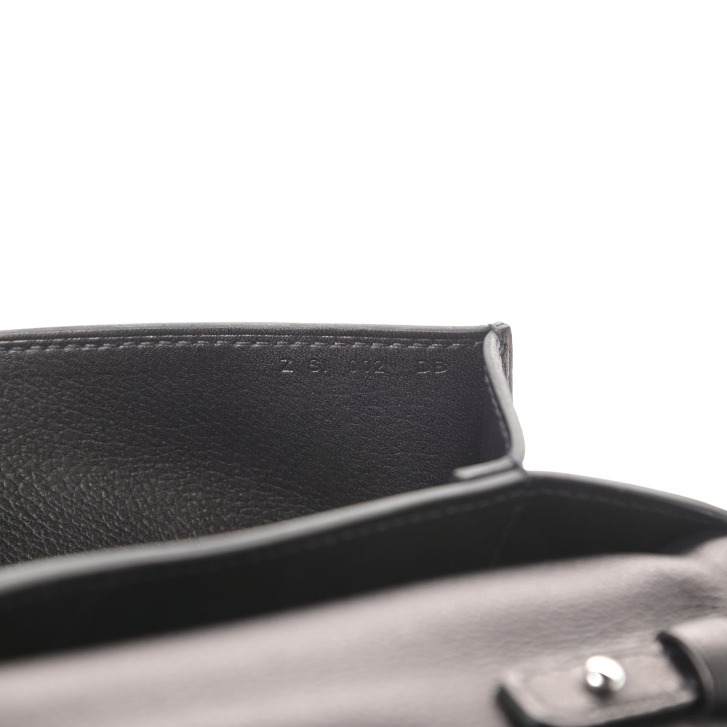 Evergrain Evercolor H Passant Clutch Bleu Indigo Black Bleu Nuit