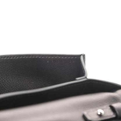 Hermes Evergrain Evercolor H Passant Clutch Bleu Indigo Black Bleu Nuit 7 of 13