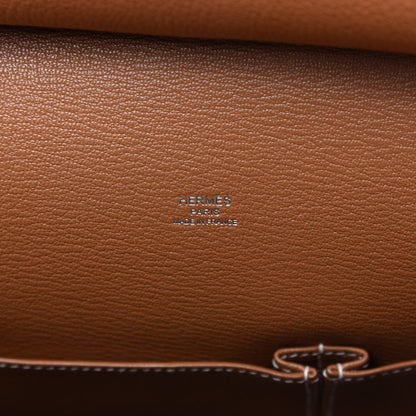 Hermes Taurillon Clemence Jypsiere 28 Gold 8 of 11