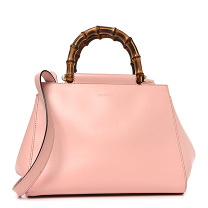 Gucci Nappa Bamboo Small Nymphaea Top Handle Bag Perfect Pink Perfect Pink 1 of 10