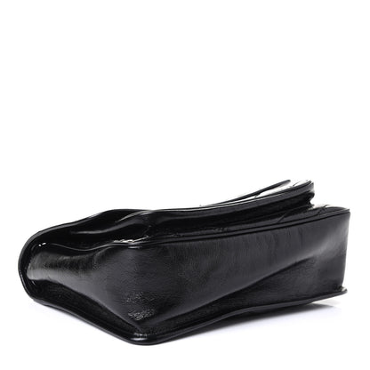 Saint Laurent Crinkled Calfskin Matelasse Monogram Medium Niki Chain Satchel Black 6 of 8