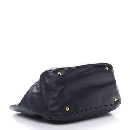 Prada Soft Calf Chain Tote Baltico 4 of 16