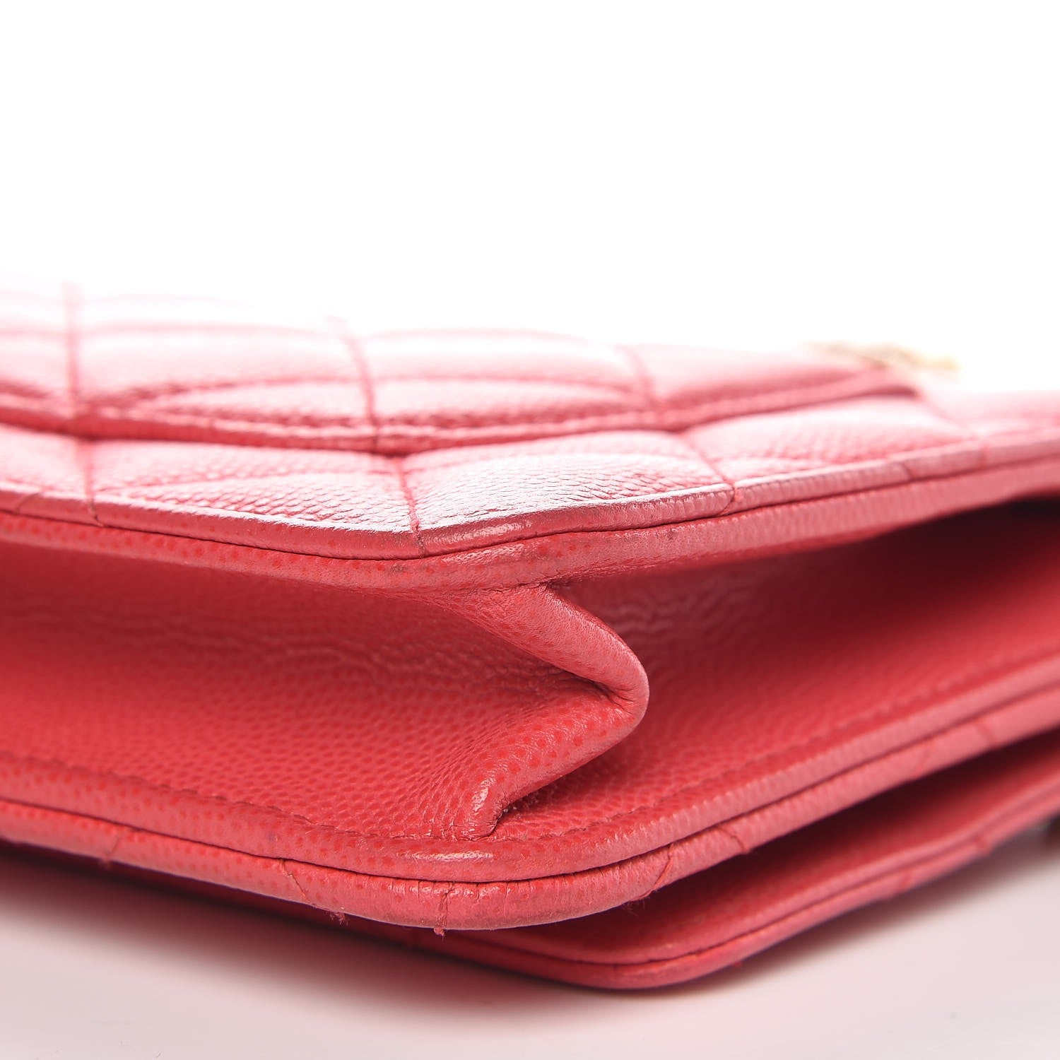 Chanel Caviar Quilted Wallet On Chain WOC Pink 9 of 9