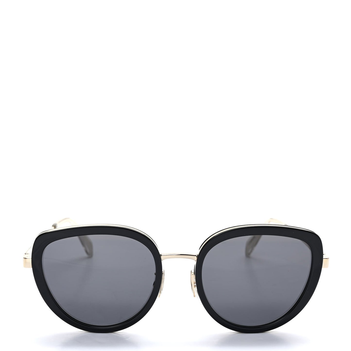 Oversized Square Metal Sunglasses CL40203U Black