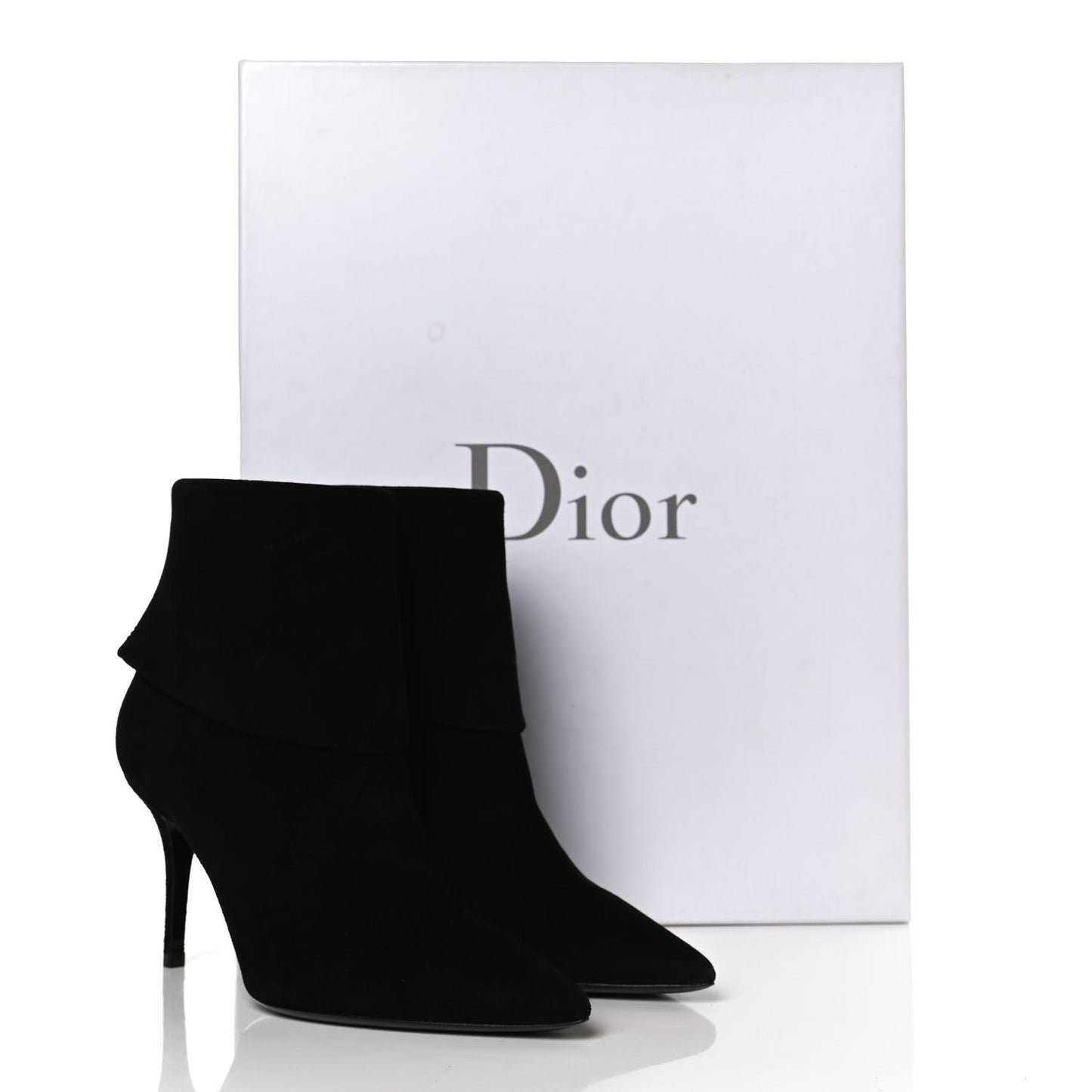 Suede Reverso Ankle Boots 35.5 Black