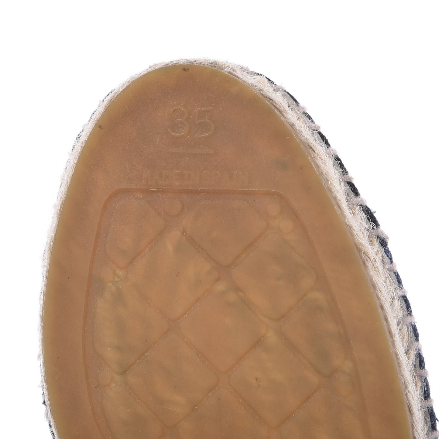 Denim Toile CC Espadrilles 35 Navy Black