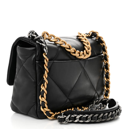 Chanel Lambskin Quilted Medium Chanel 19 Flap Black 3 of 11