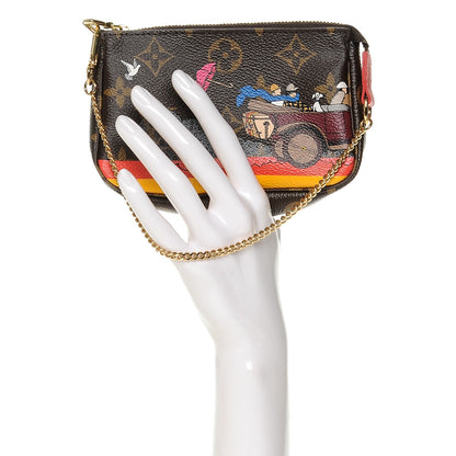 Louis Vuitton Monogram 2015 Christmas Animation Mini Pochette Accessories 2 of 6
