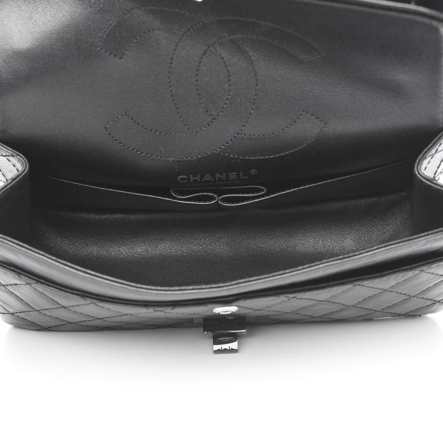 Chanel Aged Calfskin Quilted 2.55 Reissue 225 Flap So Black 4 of 10