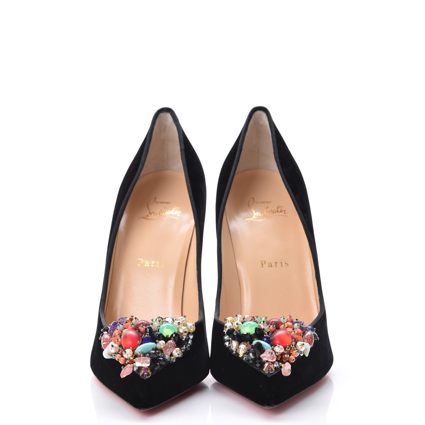 Velvet Diva Cora 100 Pumps 39.5 Black Multi