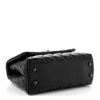 Chanel Caviar Quilted Mini Coco Handle Flap So Black 4 of 10