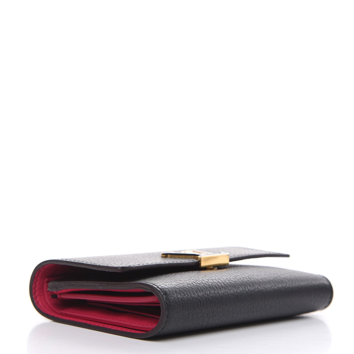 Taurillon Capucines Compact Wallet Black