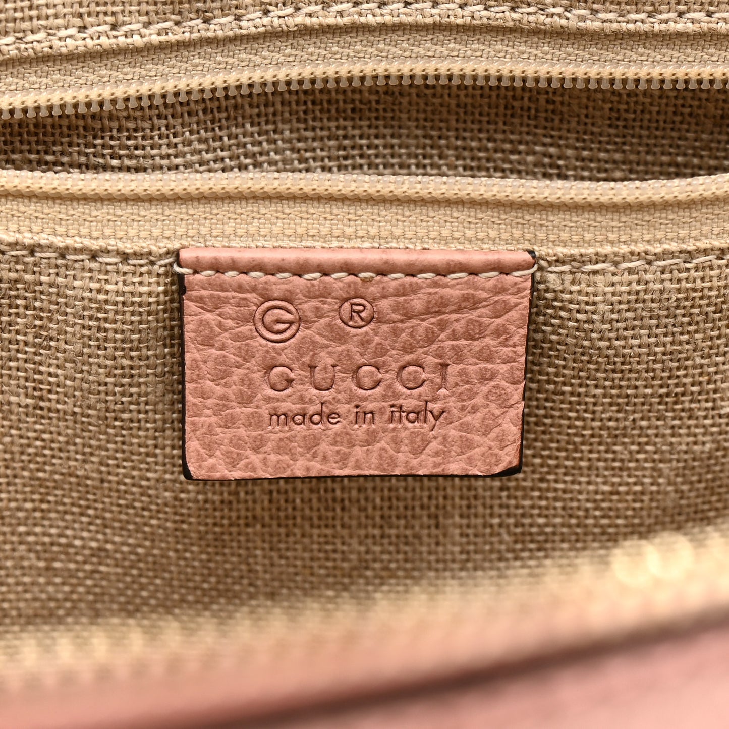 Dollar Calfskin Medium GG Charm Dome Bag Soft Pink