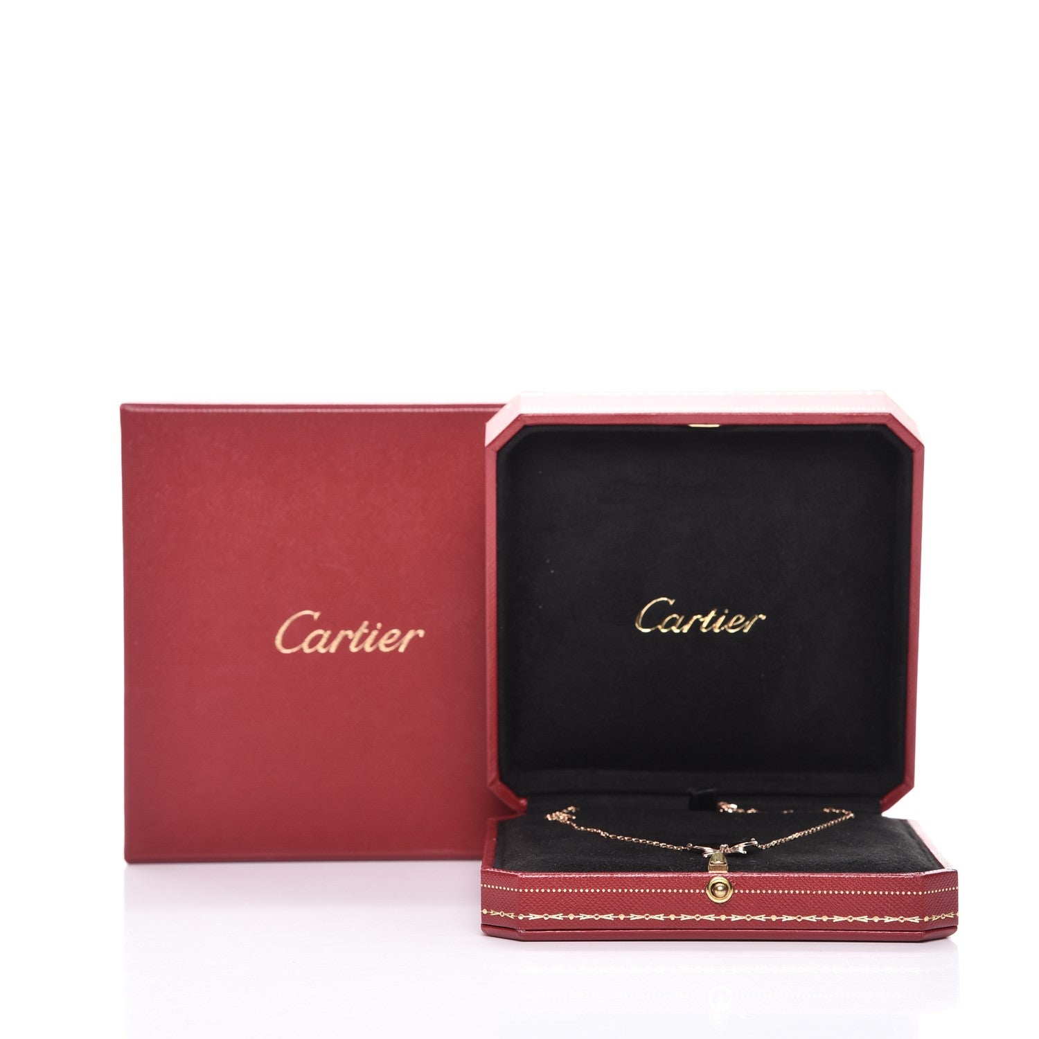 Cartier 18K Pink Gold Diamond Caresse D'Orchidees Par Necklace 7 of 7