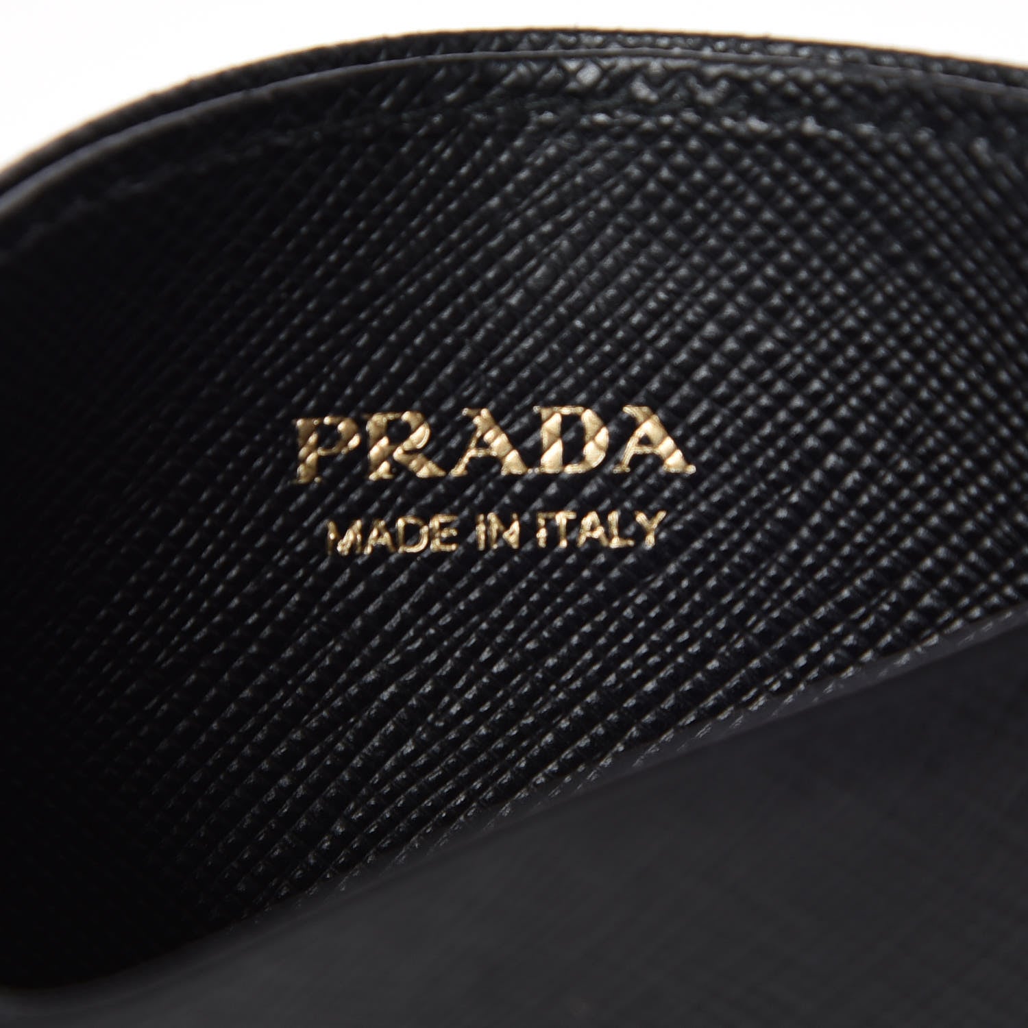 Prada Saffiano Metal Card Case Black 6 of 7