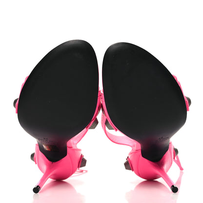 Balenciaga Agneau Arena Cagole 110mm Sandals 38 Fluo Pink 6 of 10