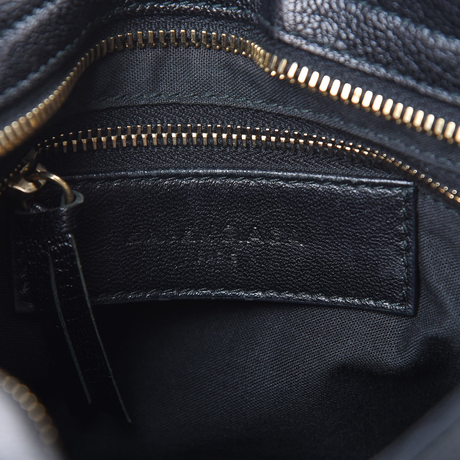 Balenciaga Chevre Gold Metallic Edge Hardware Mini City Black 5 of 13