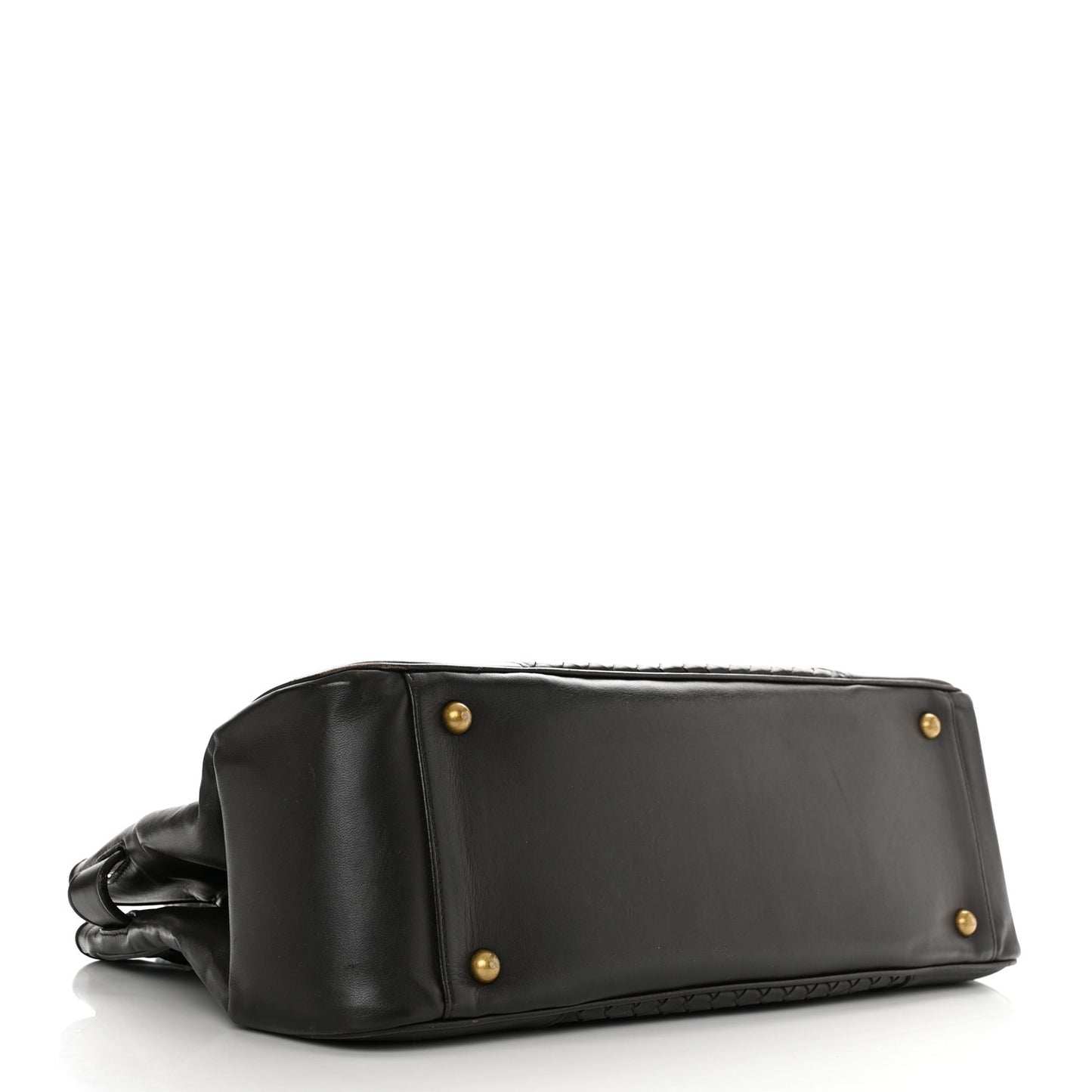 Nappa Intrecciato Shoulder Bag Moro