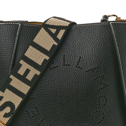 Stella McCartney Eco Alter Nappa Perforated Logo Mini Crossbody Black 7 of 10