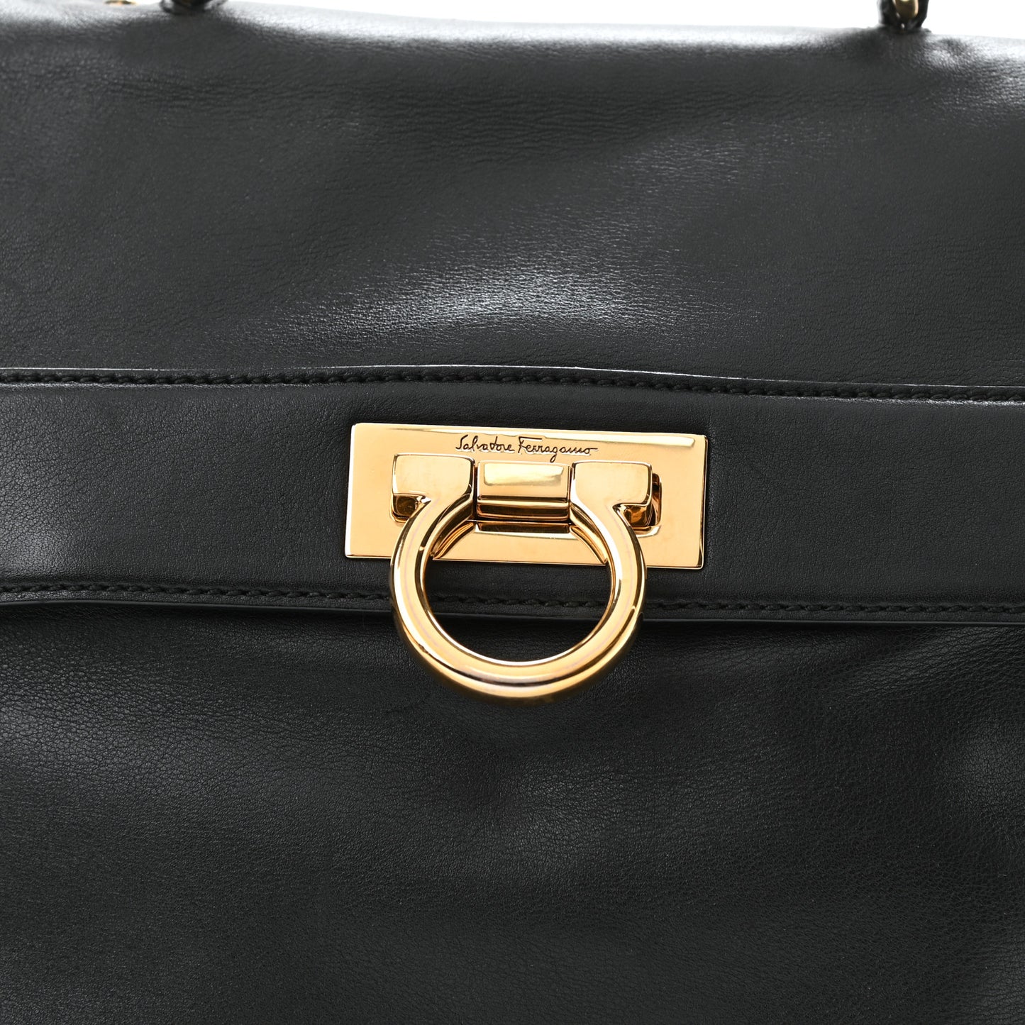 Calfskin Medium Sofia Satchel Black