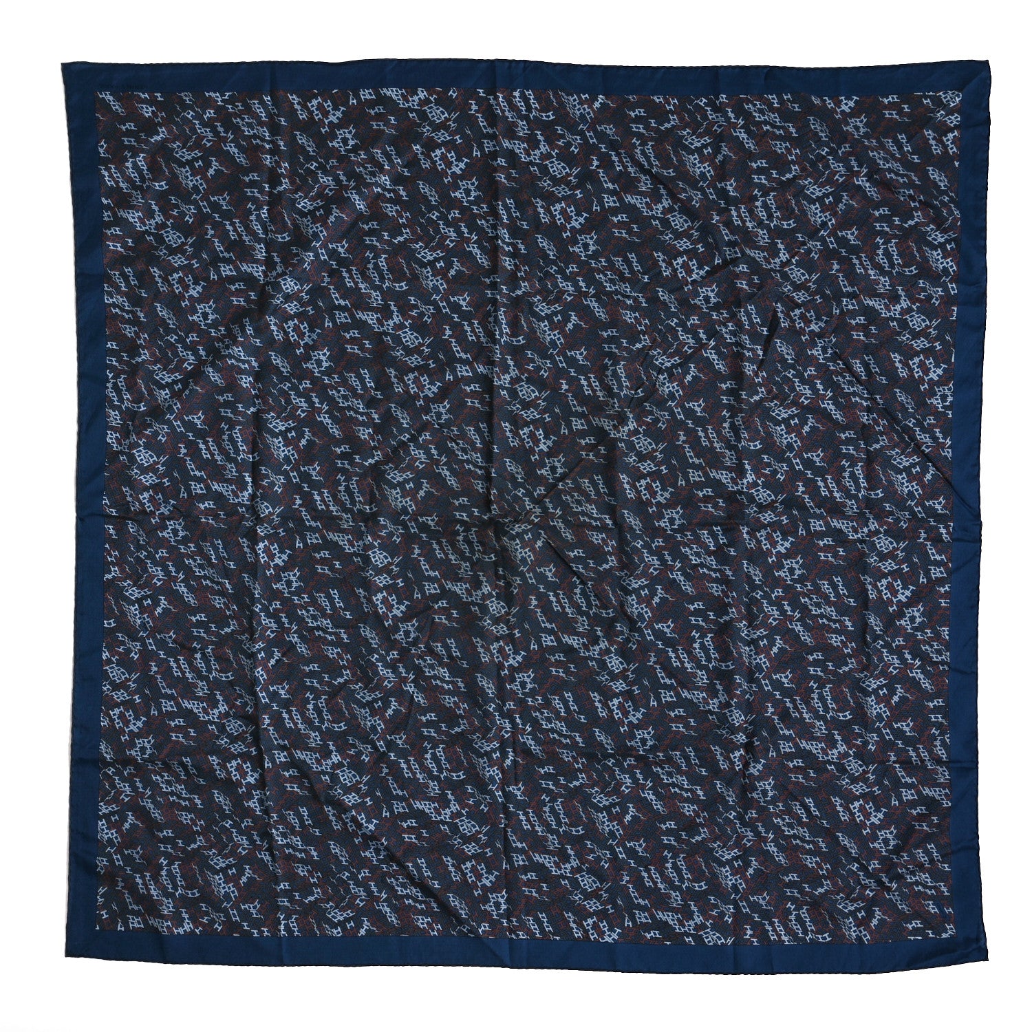 Hermes Silk Cotton 3D Optics Scarf 100 1 of 3