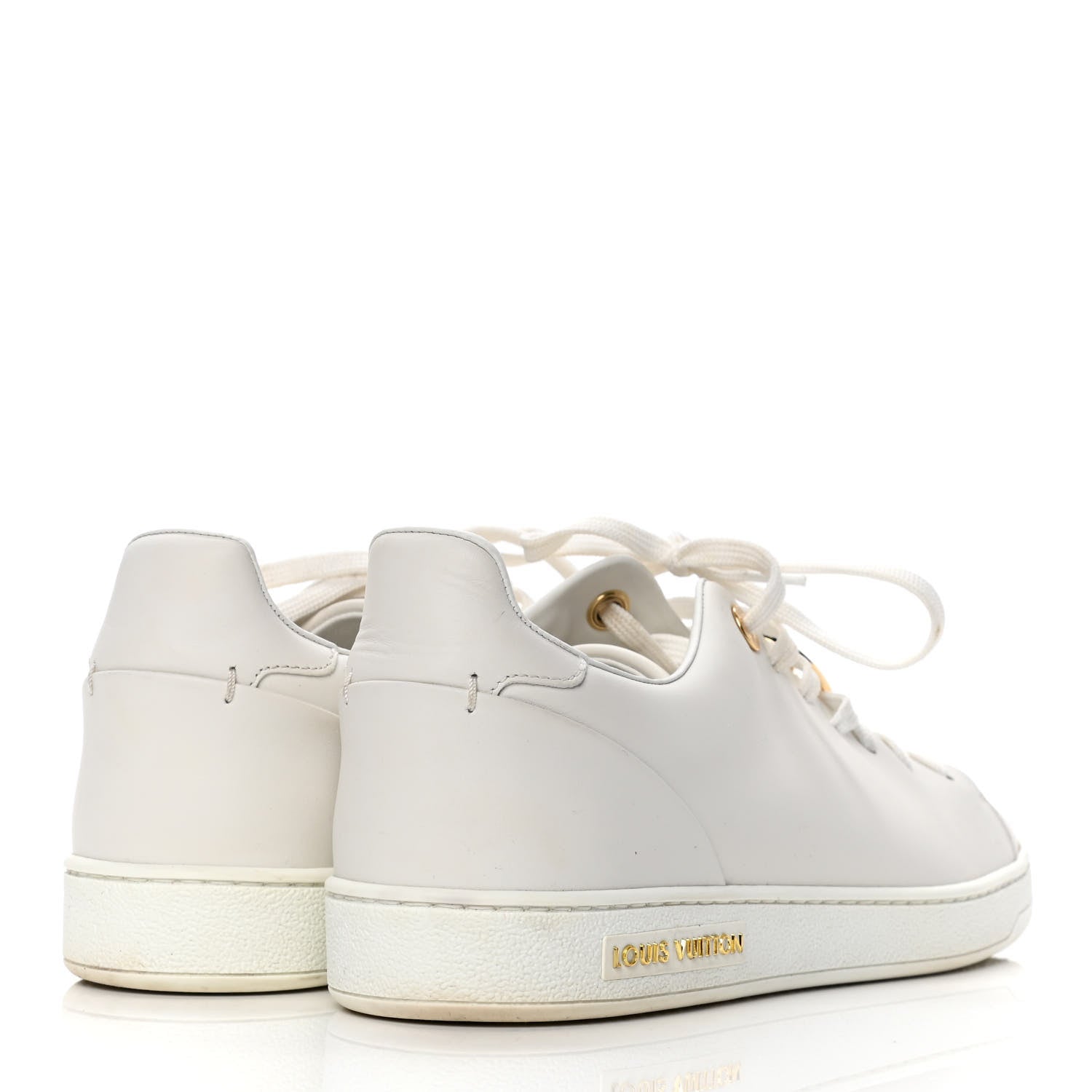 Louis Vuitton Calfskin Frontrow Sneakers 39.5 White 3 of 5