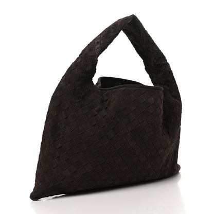 Bottega Veneta Suede Intrecciato Small Hop Fondant 3 of 10