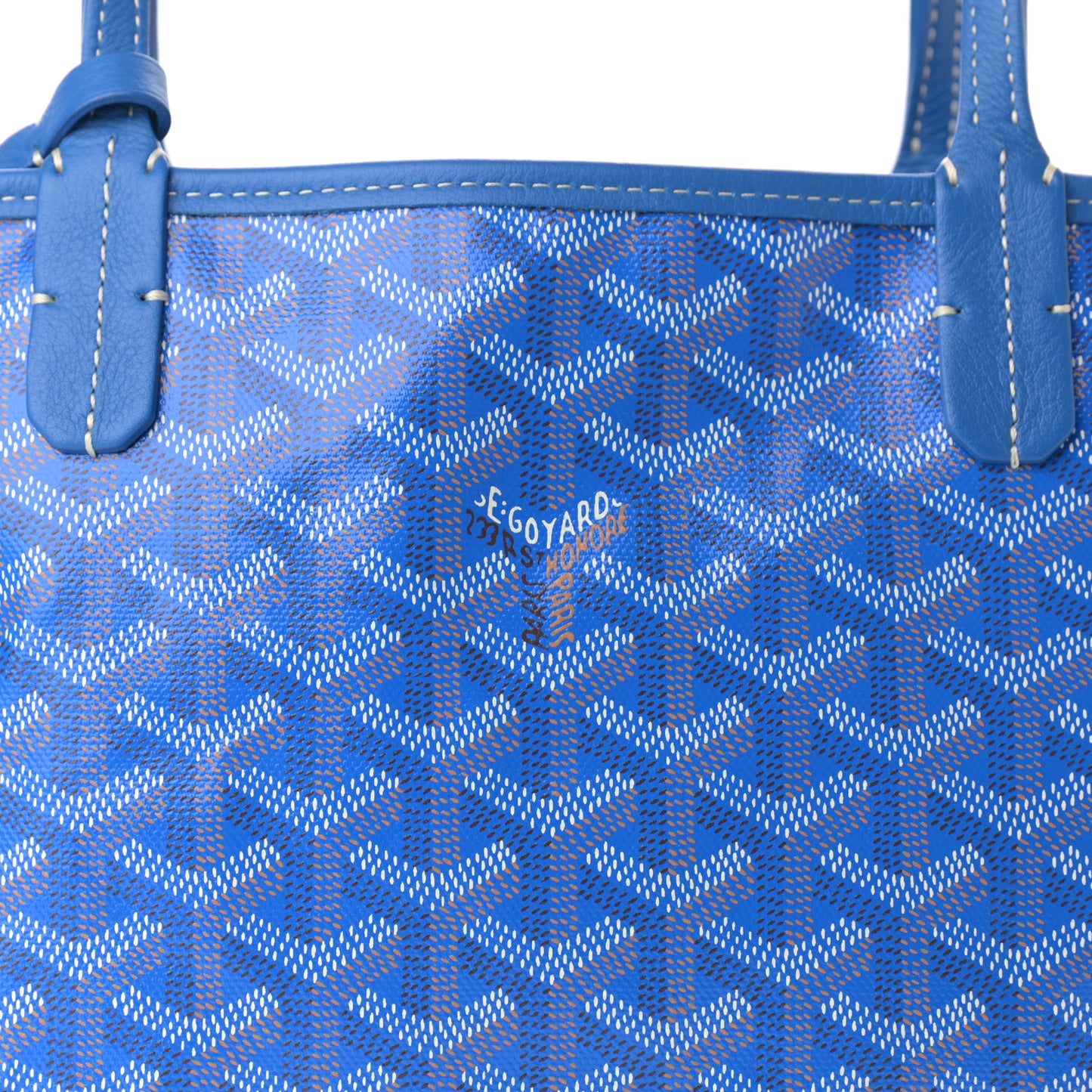 Goyardine Reversible Mini Anjou Sky Blue