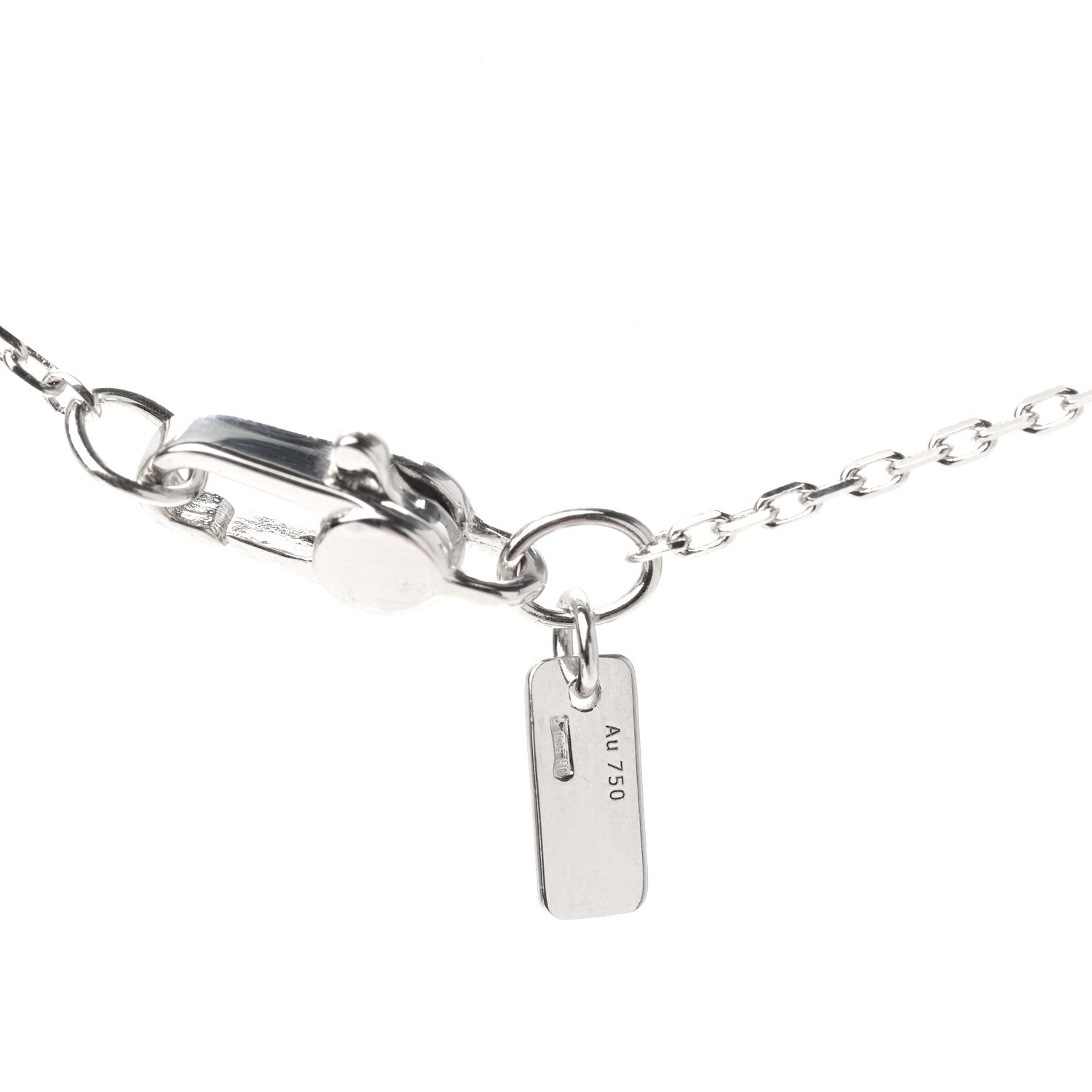 Gucci 18K White Gold Icon Twirl Pendant Necklace 5 of 6