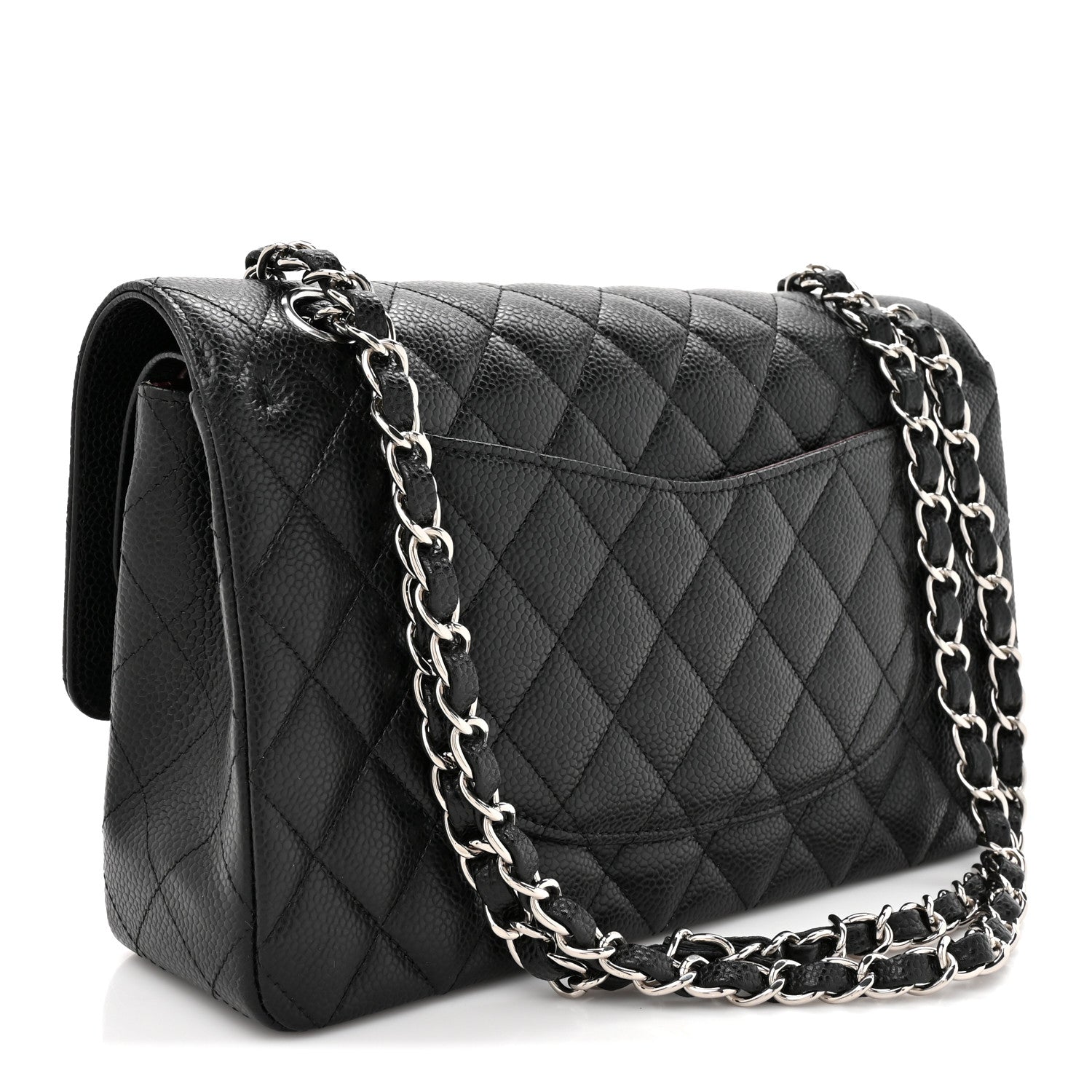 Chanel Caviar Quilted Medium Double Flap Black 3 of 12